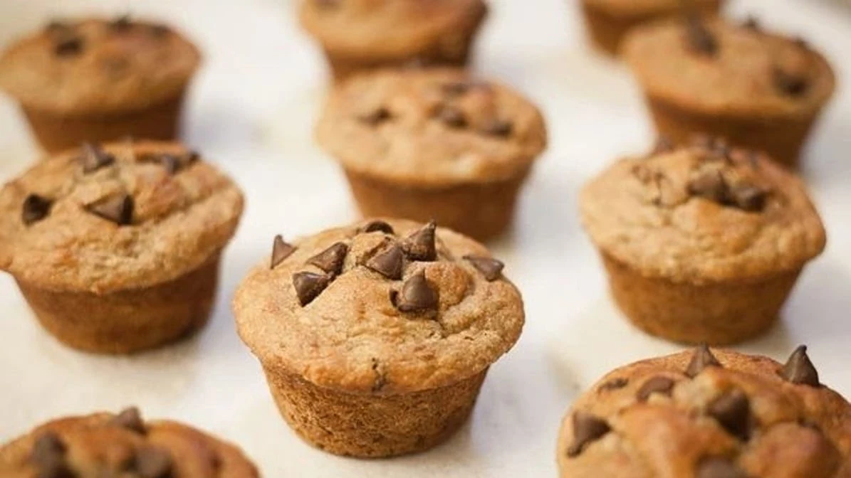 Gluten Free Banana Chocolate Muffin - Freshly prepared Gluten Free Banana Chocolate Muffin.